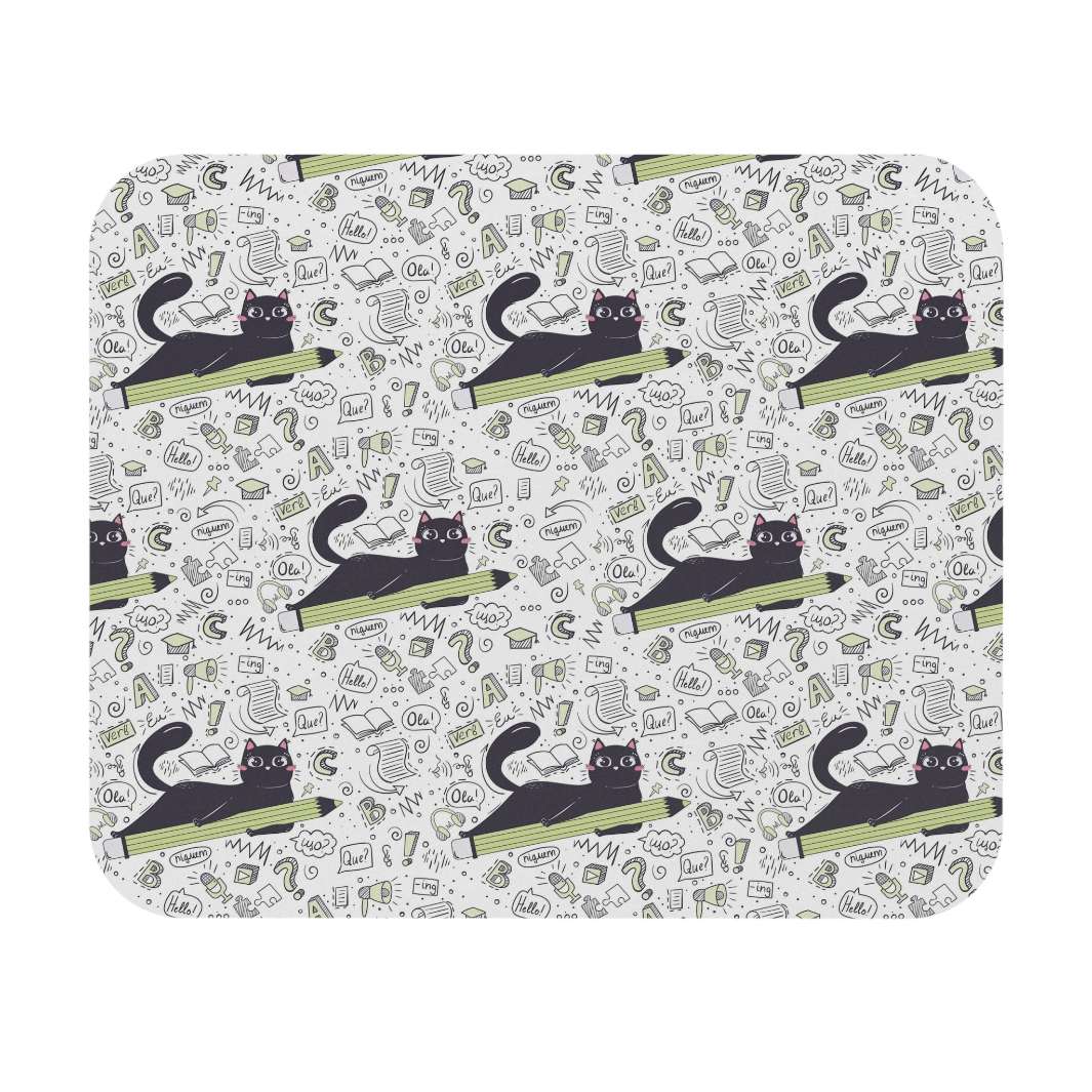 Allleftout Language Cat Mouse Pad