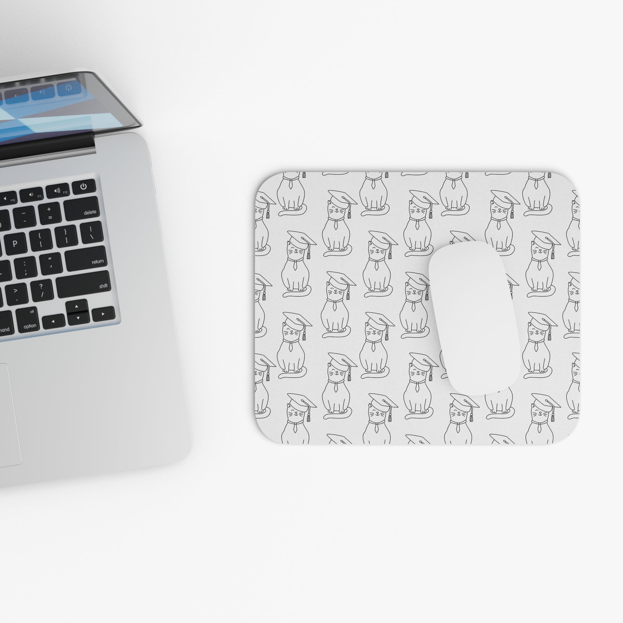 Allleftout Commencement Cat Mouse Pad