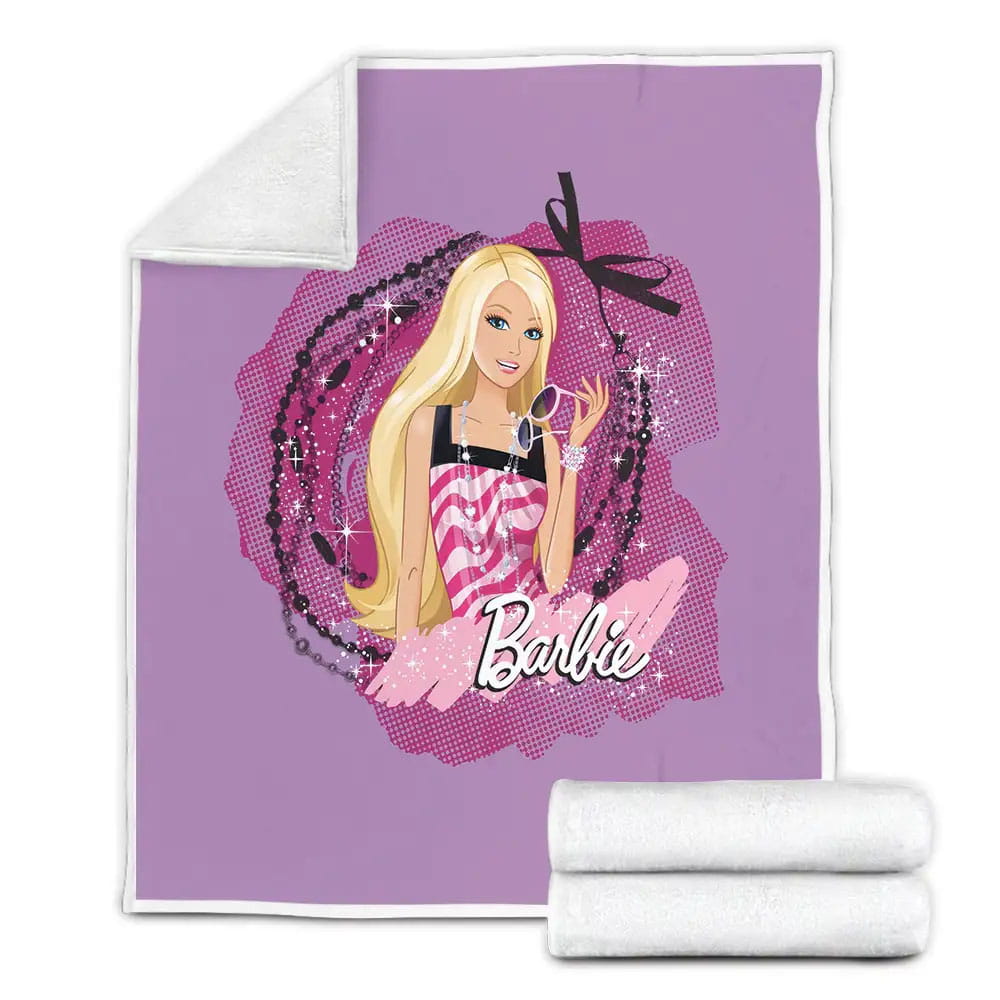 Gorgeous Barbie Fleece Blanket Perfect 