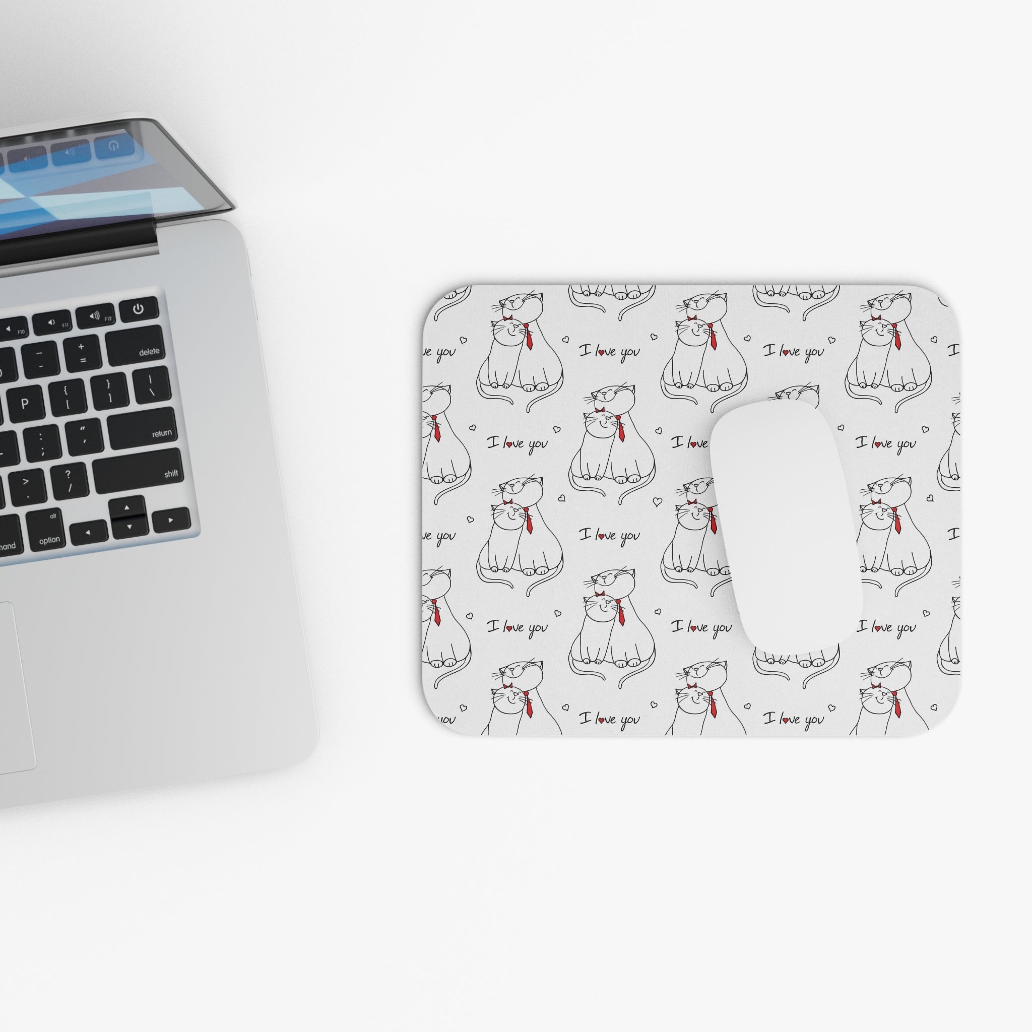 Allleftout Cat Love Mouse Pad