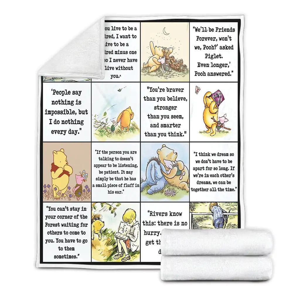 Pooh And Friends Fleece Blanket Perfect 