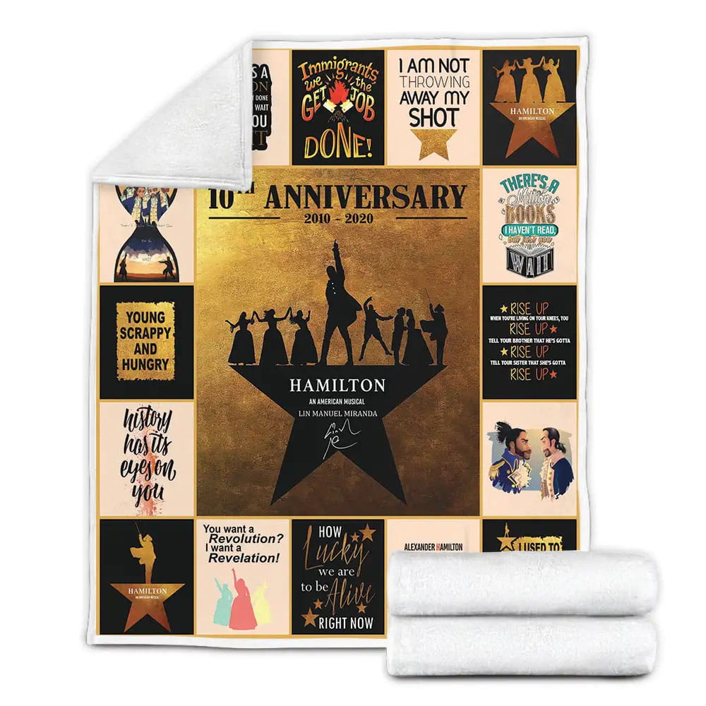 Hamilton Fleece Blanket Gift For Wife Husband Besties