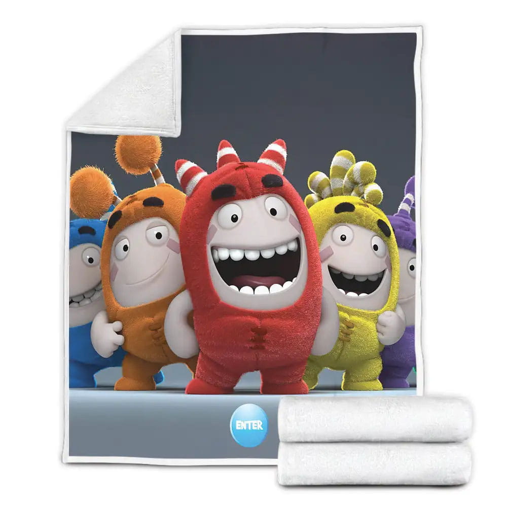 Oddbods Group Photo Fleece Blanket Perfect 