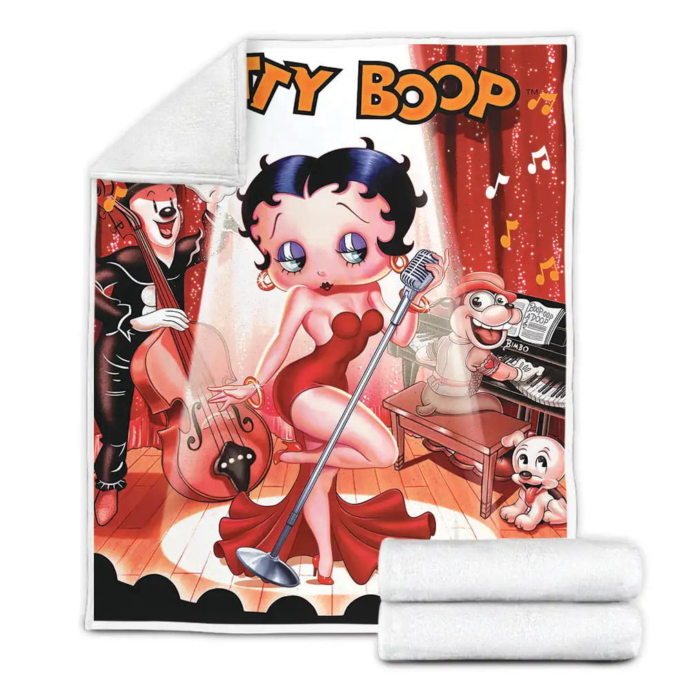Betty Boop Concert Fleece Blanket Perfect 