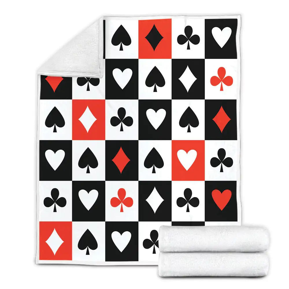 Poker Series Modern Fleece Blanket Perfect 