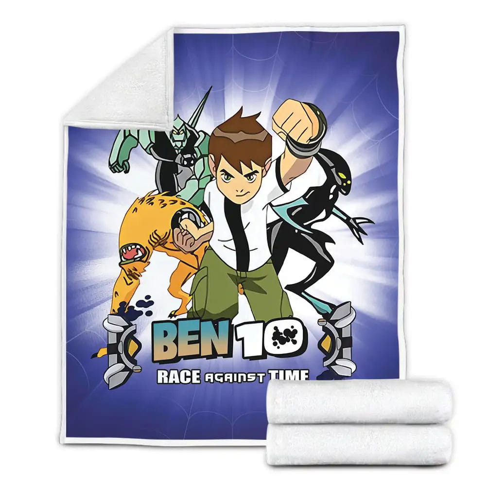 Ben 10 Fleece Blanket Gift For Wife Husband Besties