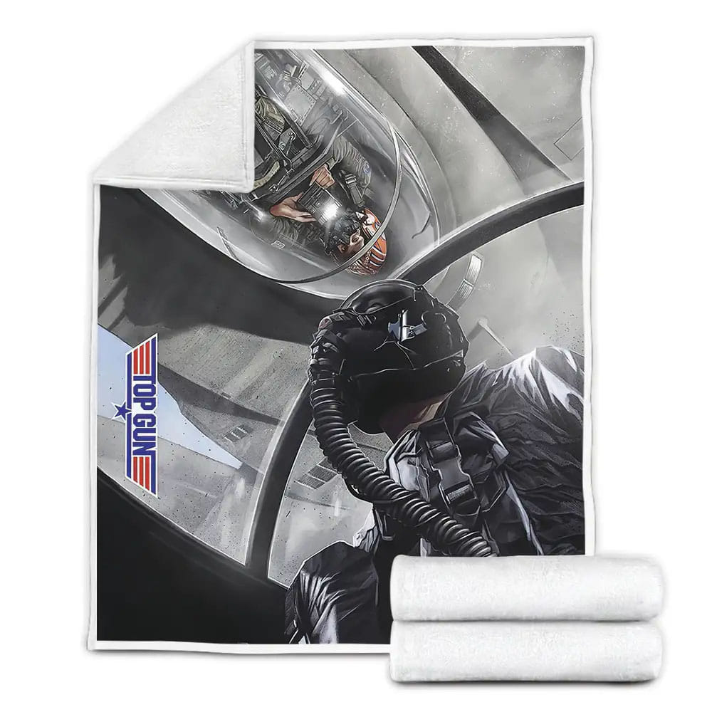 Top Gun Movie Art Fleece Blanket Perfect 