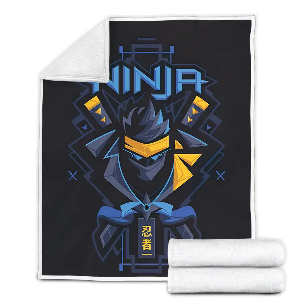 Streamer Ninja Logo Fleece Blanket Perfect 