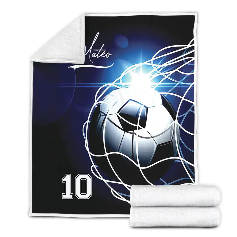 Petmytshirt Soccer Fleece Blanket Perfect 