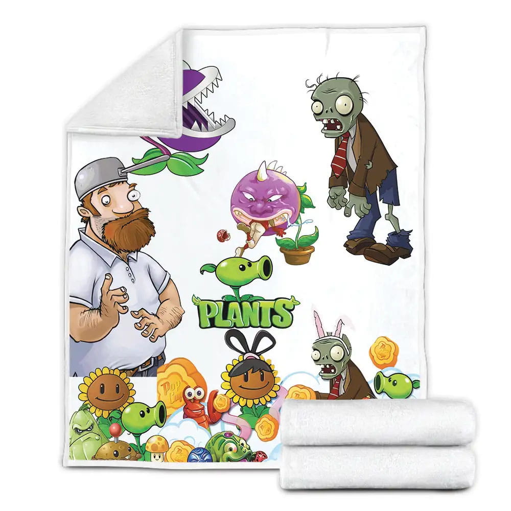 Plants Vs Zombies Fleece Blanket Perfect 