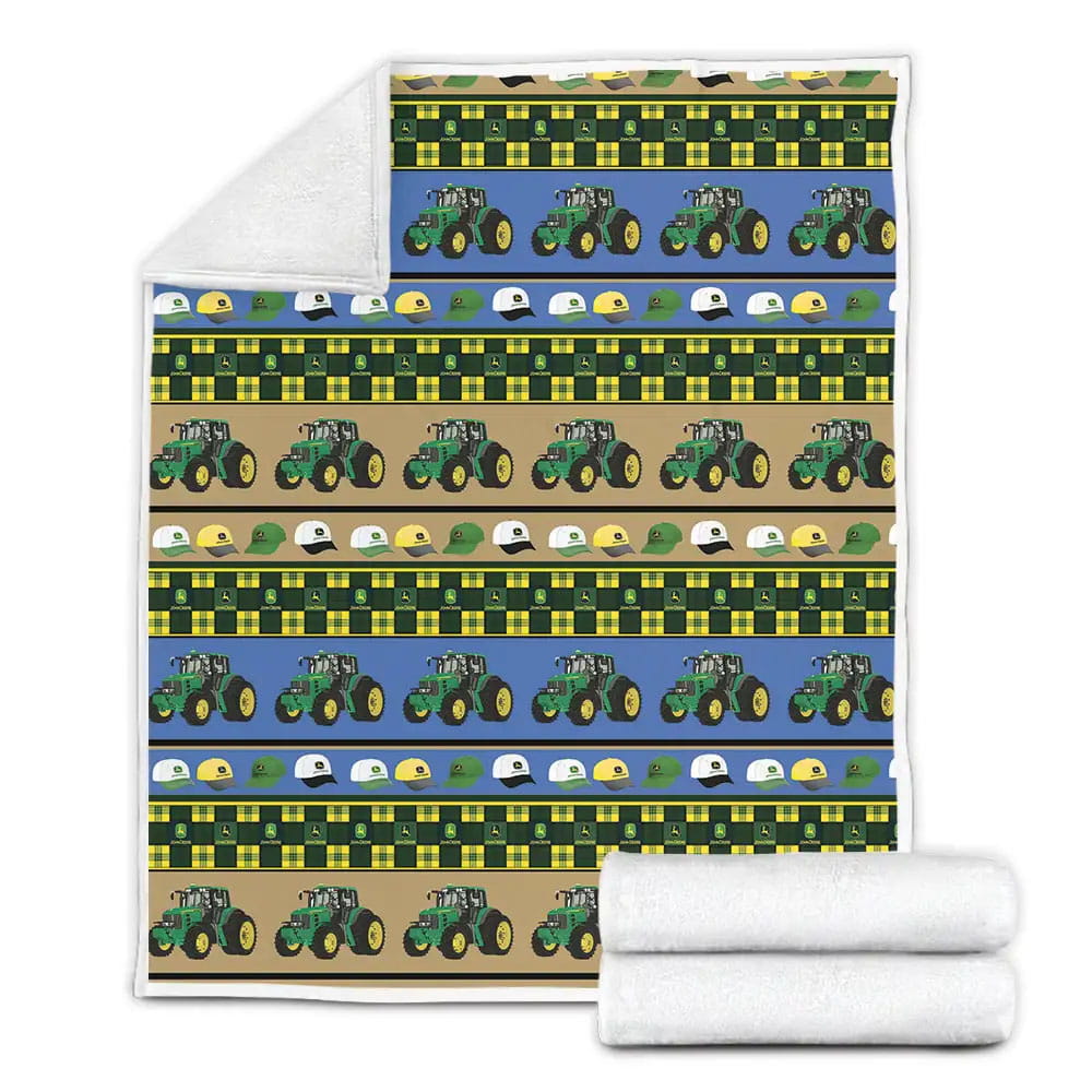 Tractor Fleece Blanket Gift For Wife Husband Besties