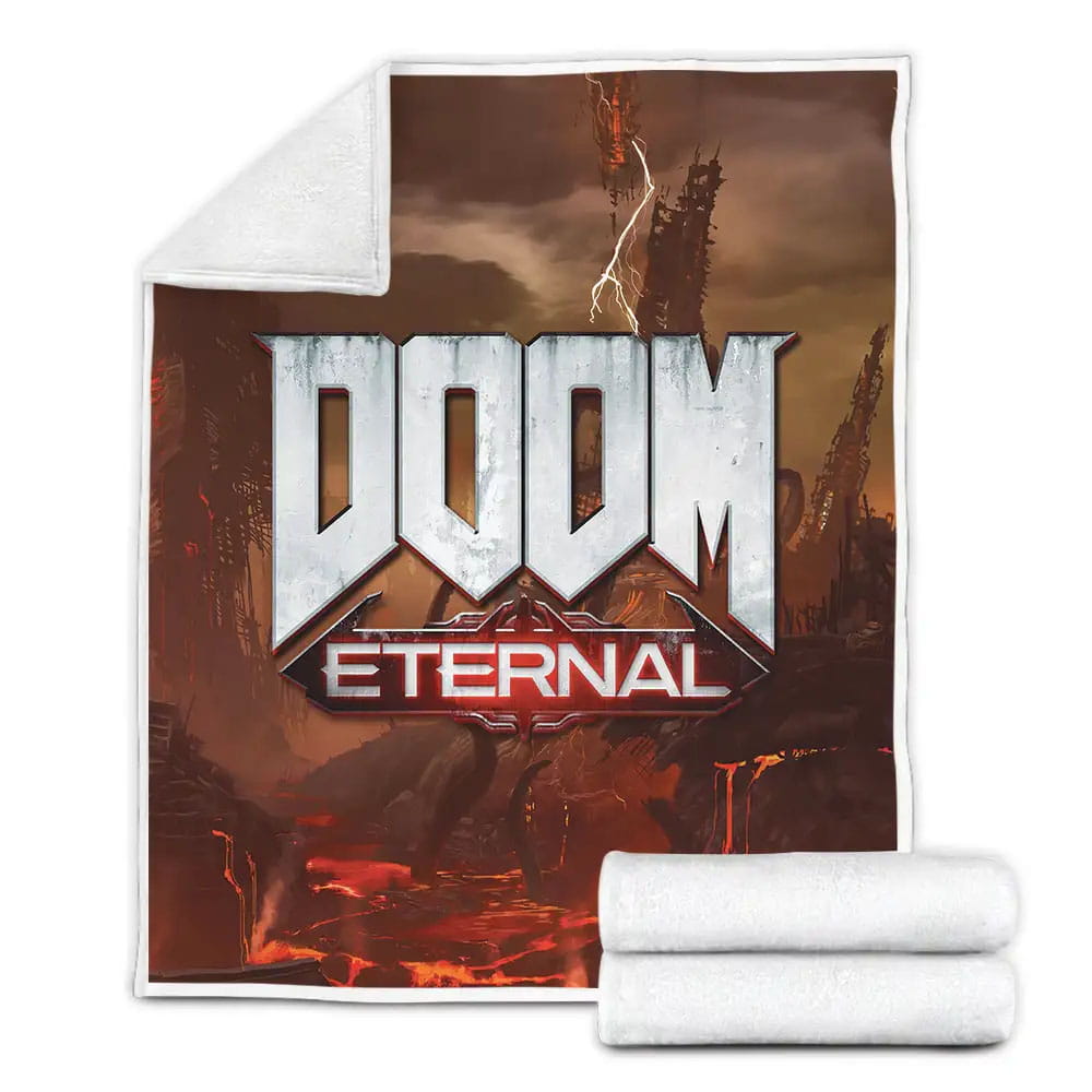 Doom Eternal Poster Fleece Blanket Perfect 