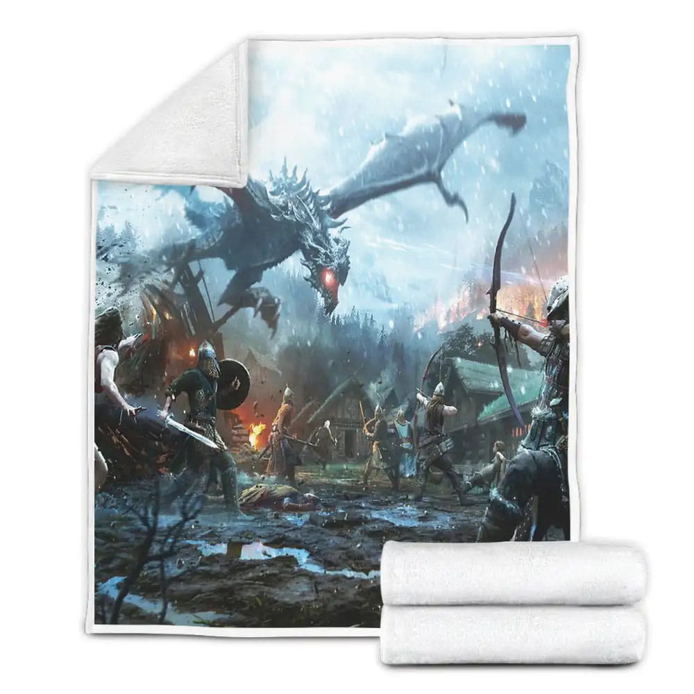 The Elder Scrolls Fleece Blanket Perfect 