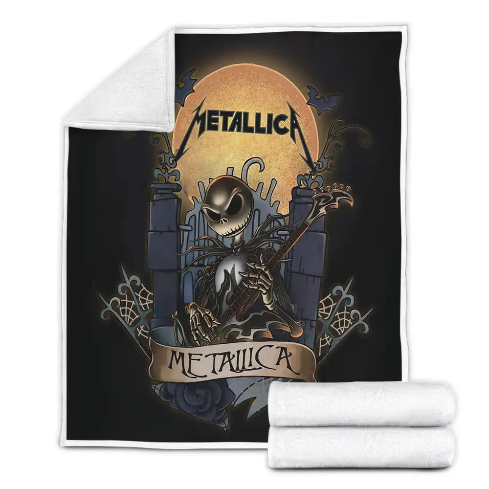 Metallica Fleece Blanket Gift For Wife Husband Besties