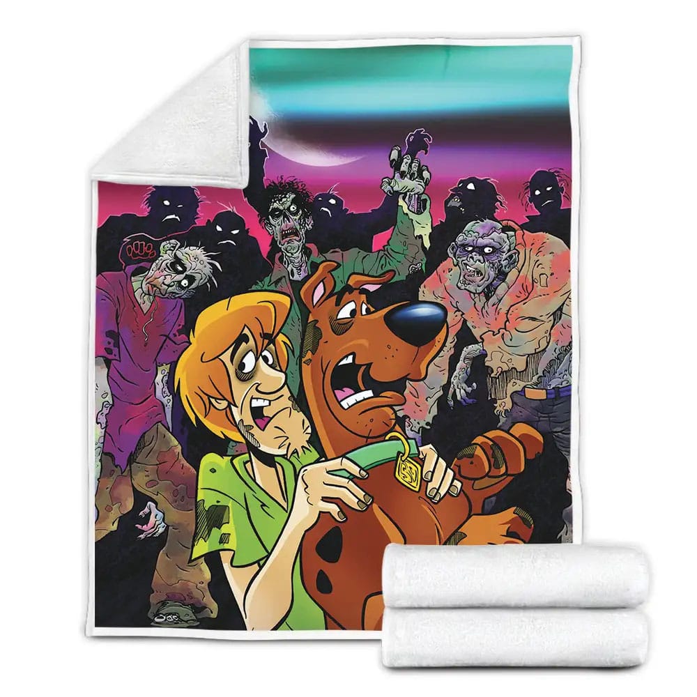Scooby Doo Fleece Blanket Gift For Wife Husband Besties