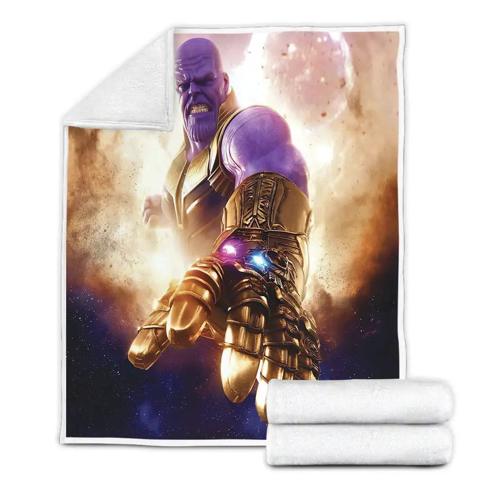Thanos Galaxy-Themed Fleece Blanket Perfect 