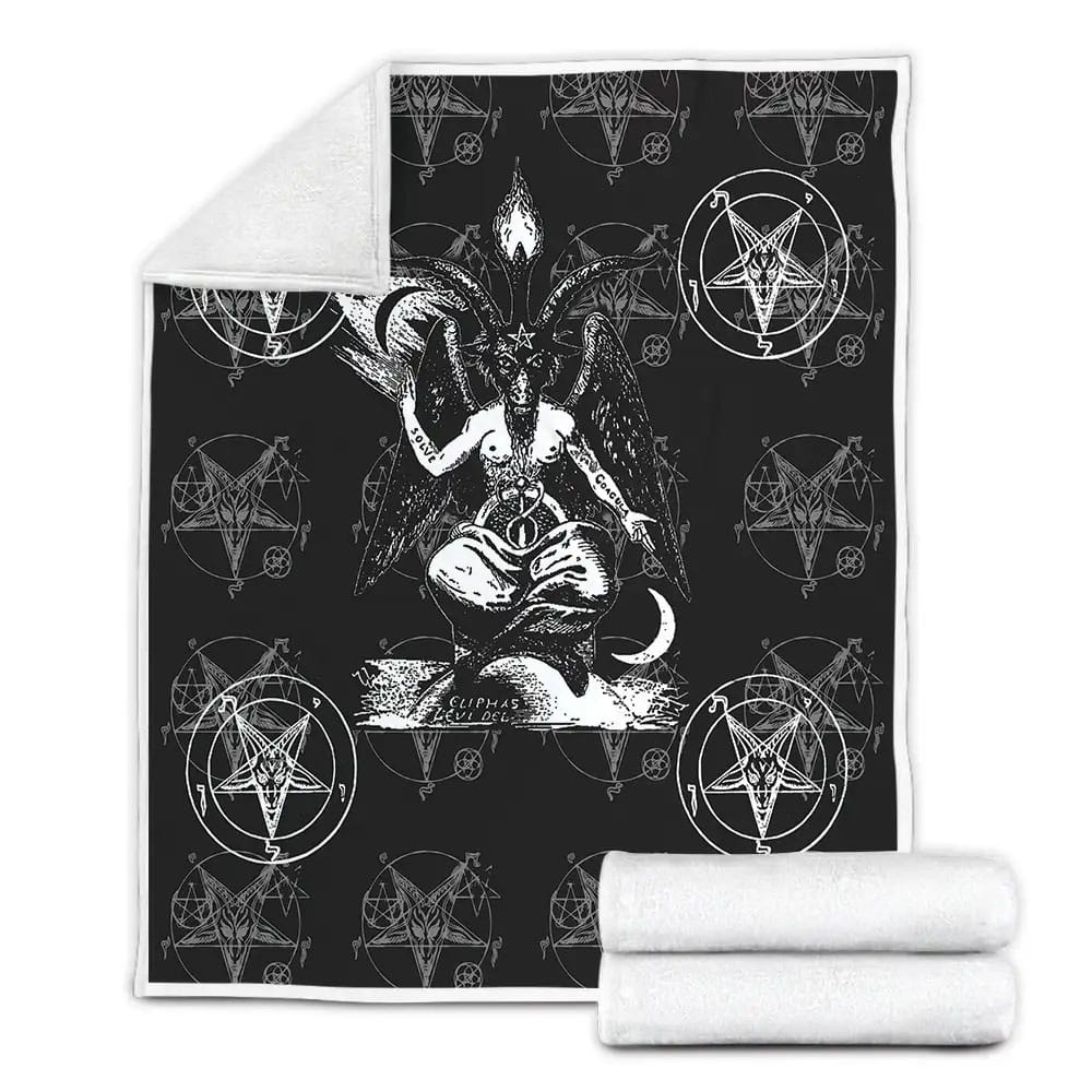 The Baphomet Satanic Fleece Blanket Perfect 