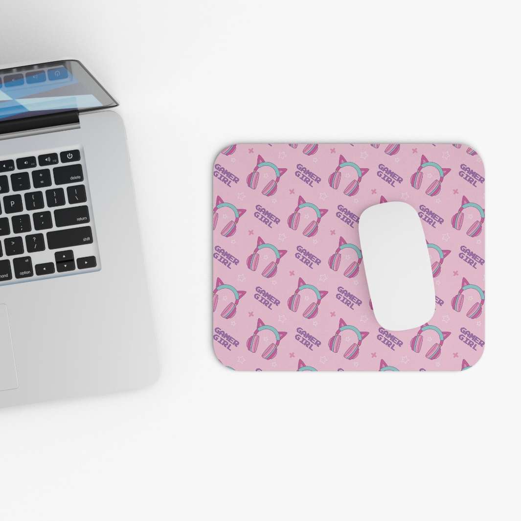 Allleftout Cat Gamer Girl Mouse Pad
