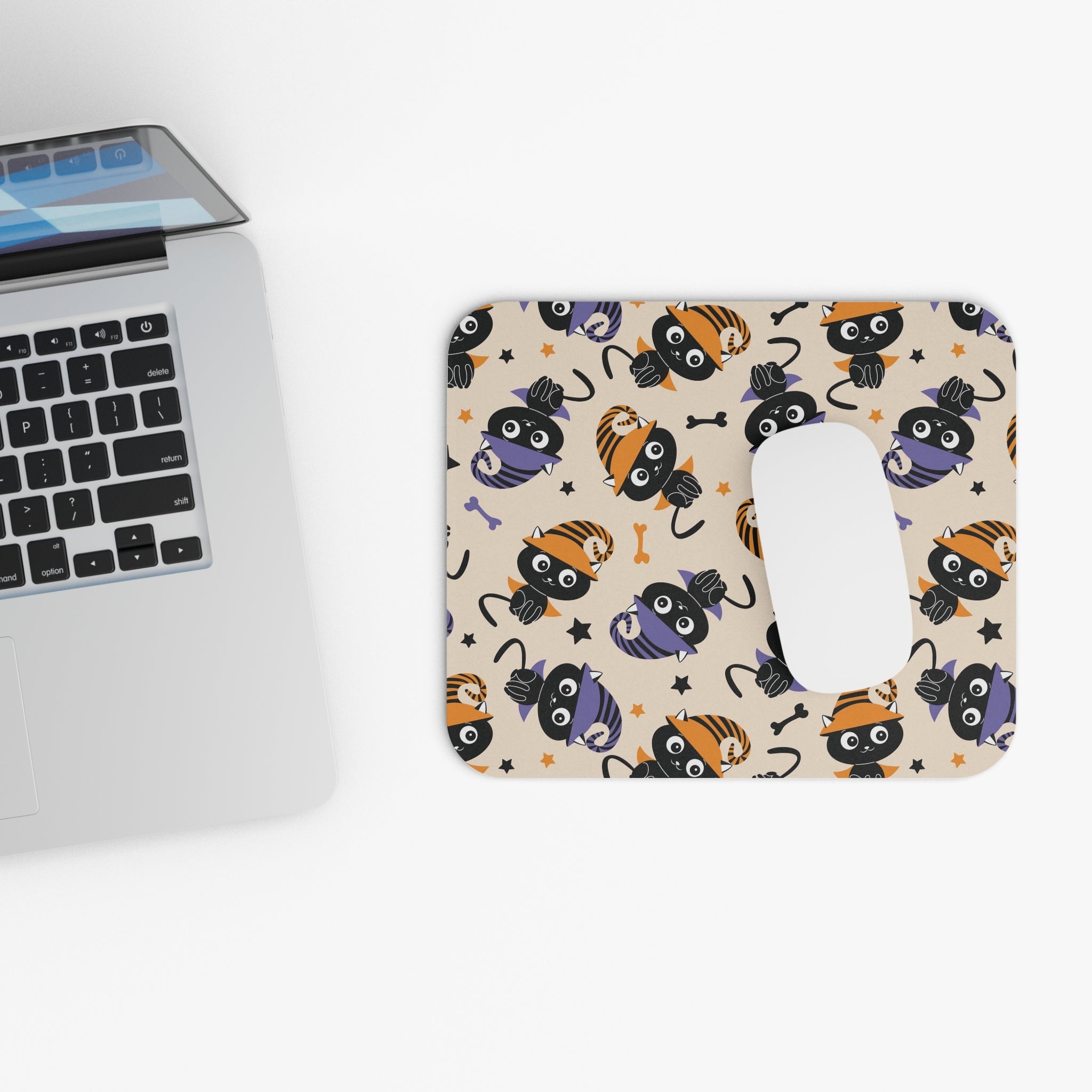 Allleftout Cat Witch Mouse Pad