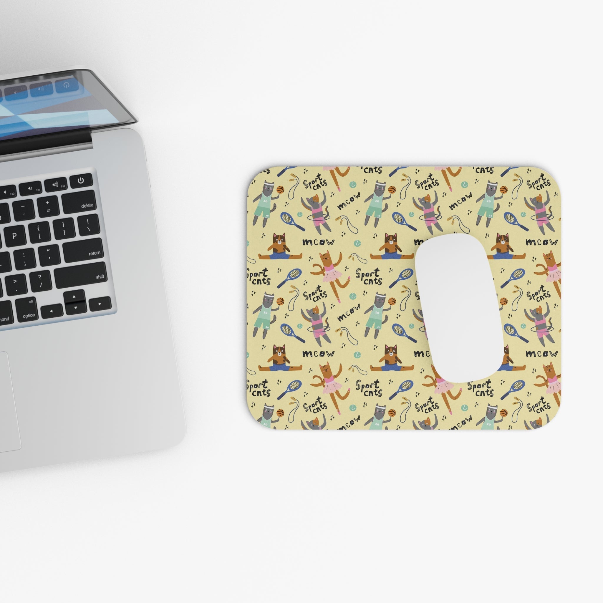 Allleftout Sporty Cat Mouse Pad