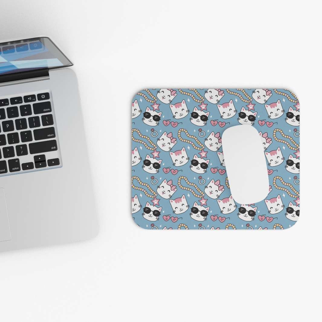 Allleftout Cats And Pearls Mouse Pad