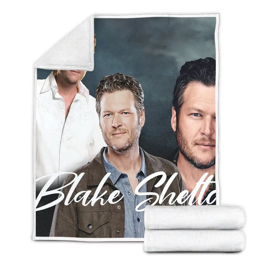 Blake Shelton Custom Fleece Blanket Perfect 