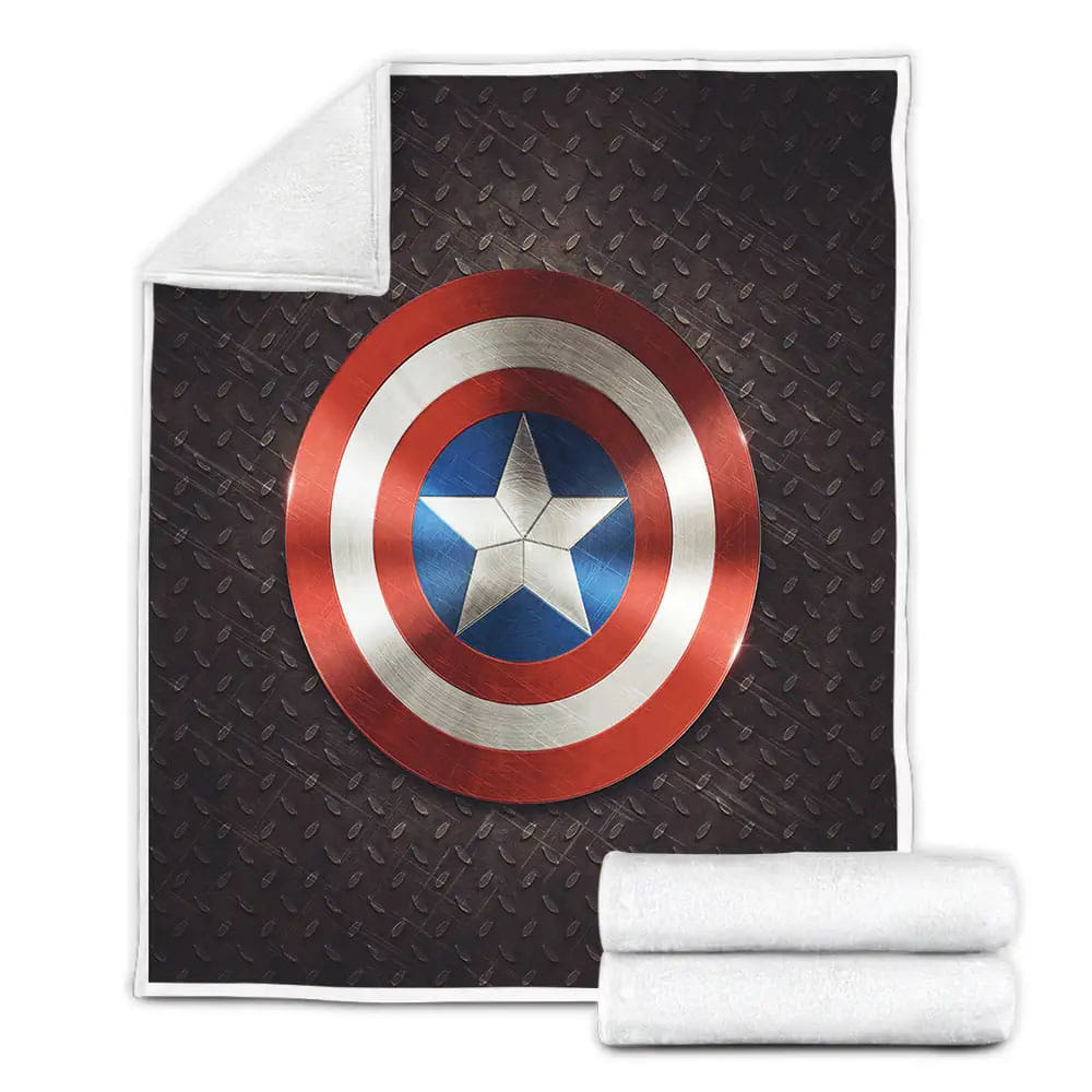 Captain America Logo Fleece Blanket Perfect 
