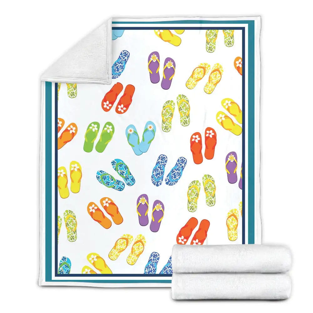 Flip Flop Collection Fleece Blanket Perfect 