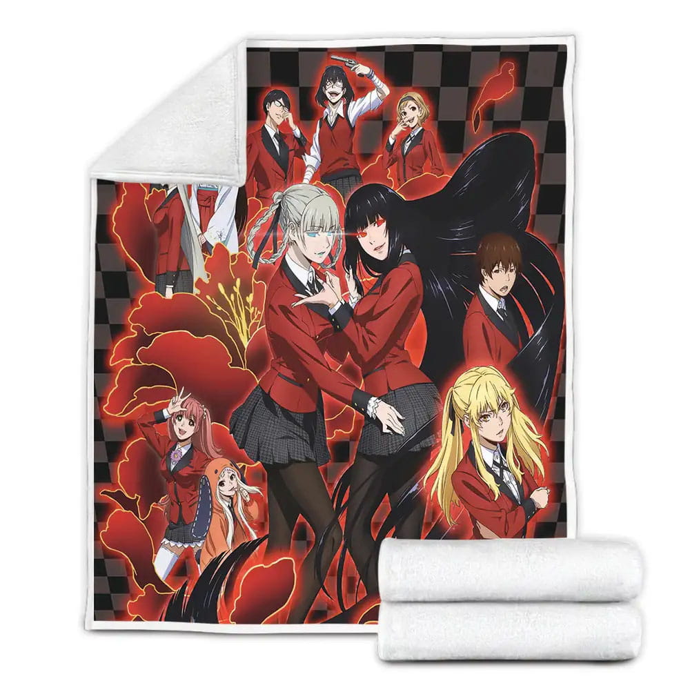 Kakegurui Characters Fleece Blanket Perfect 
