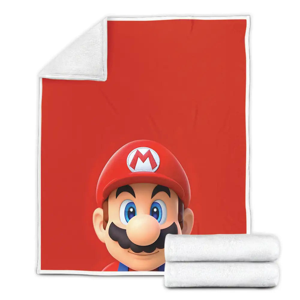 Super Mario Fleece Blanket Gift For Wife Husband Besties