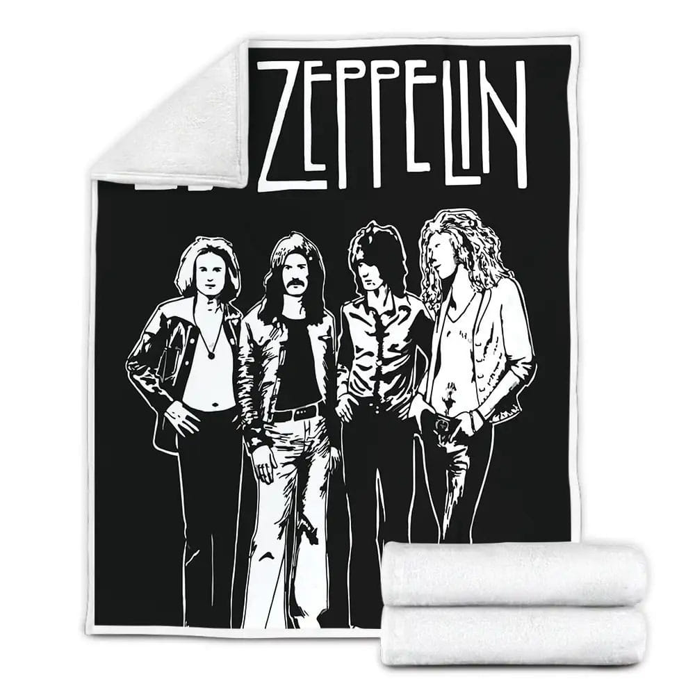 Led Zeppelin Band Art Fleece Blanket Perfect 