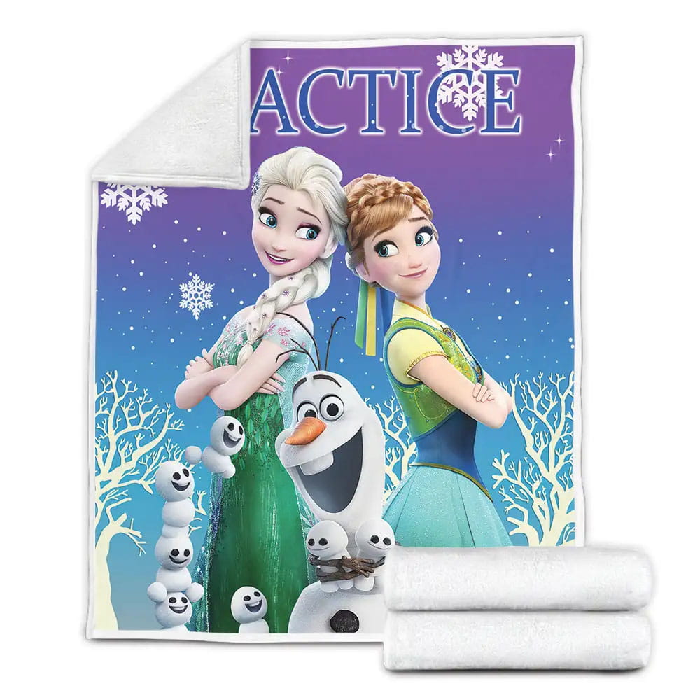 Frozen Anna Elsa Olaf Fleece Blanket Perfect 