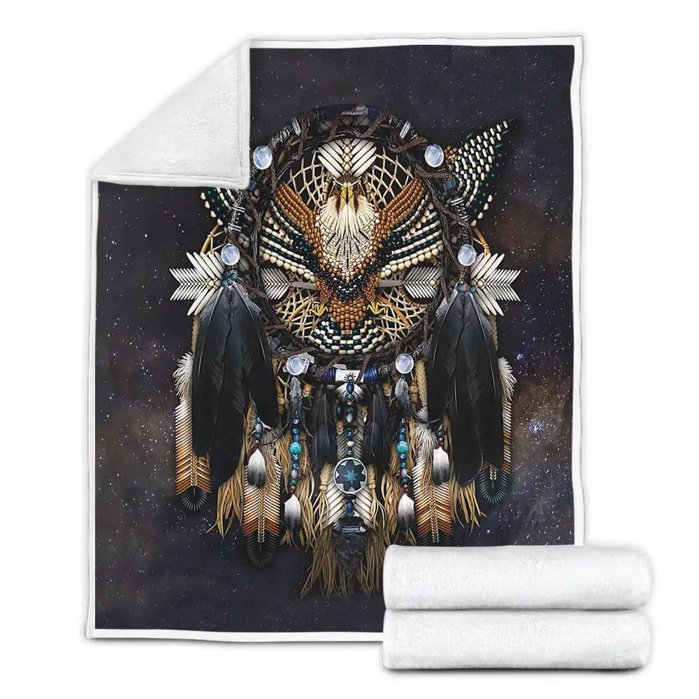 Native American Eagle Fleece Blanket Perfect 