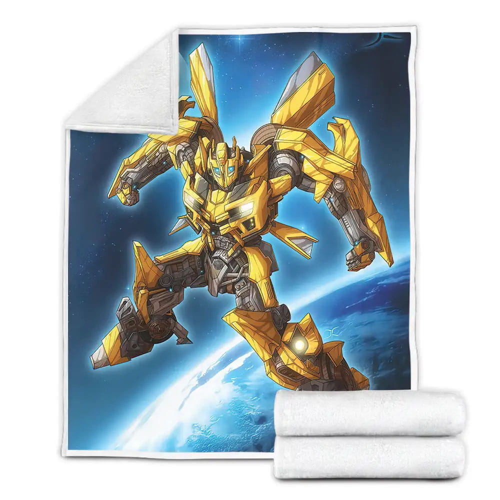 Transformer Bumblebee Fleece Blanket Perfect 