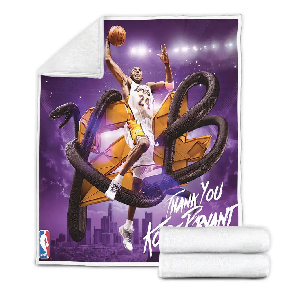 Thank You Kobe Bryant Fleece Blanket Perfect 