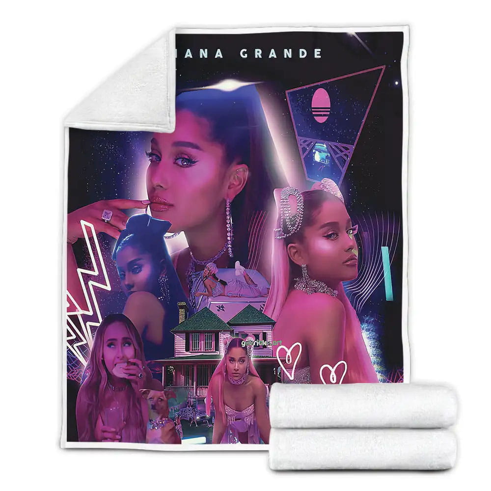 Ariana Grande 7 Rings Fleece Blanket Perfect 
