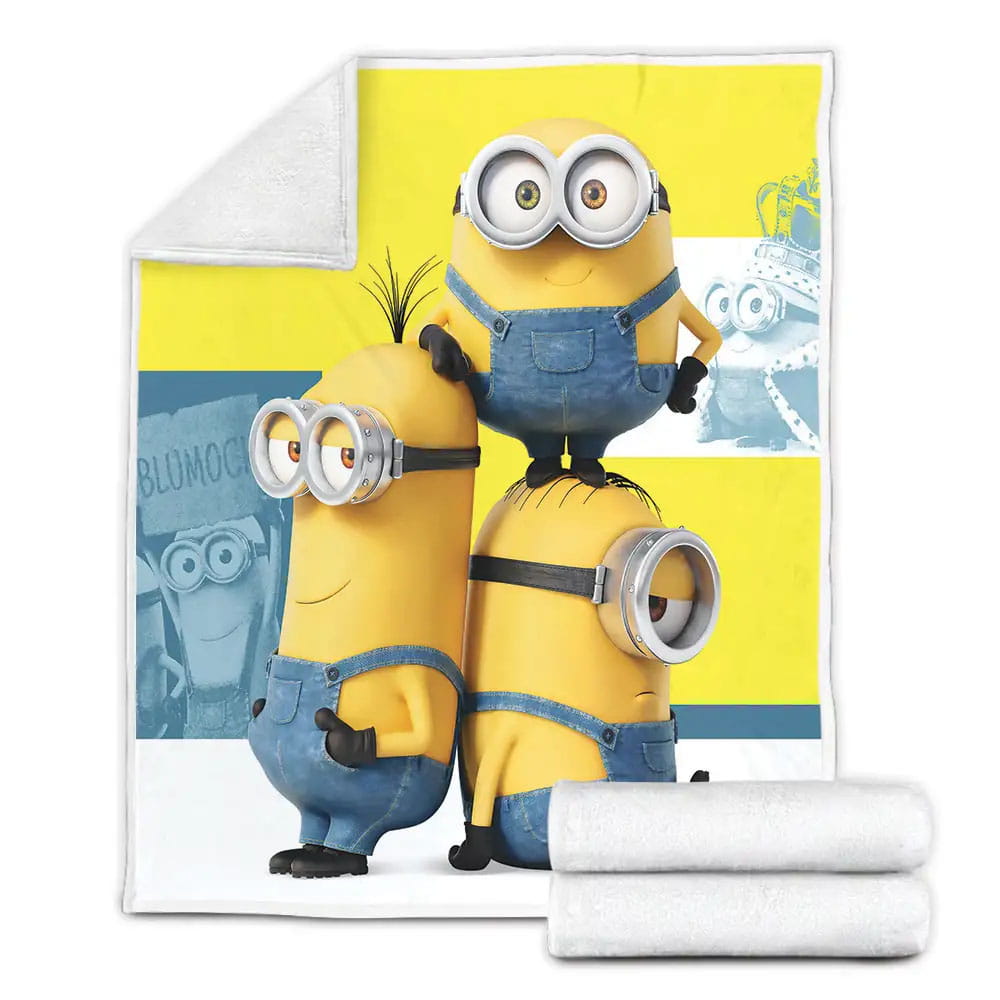 Minions Movie Poster 5 Fleece Blanket Perfect 