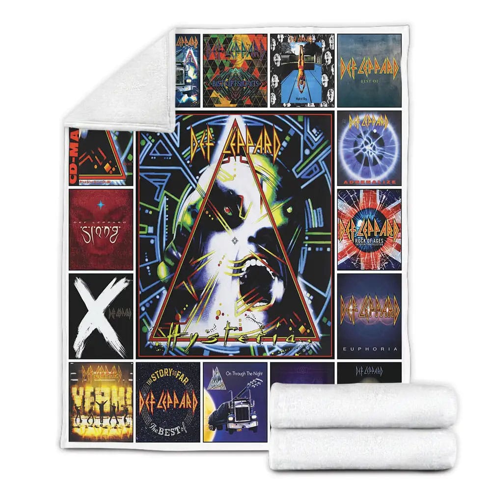 Def Leppard Fleece Blanket Gift For Wife Husband Besties