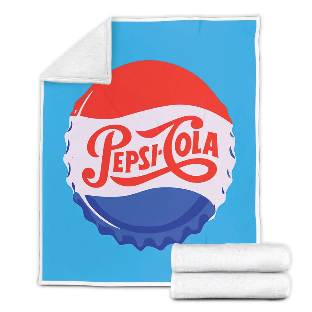 Pepsi Cola Lid Fleece Blanket Gift For Wife Husband Besties