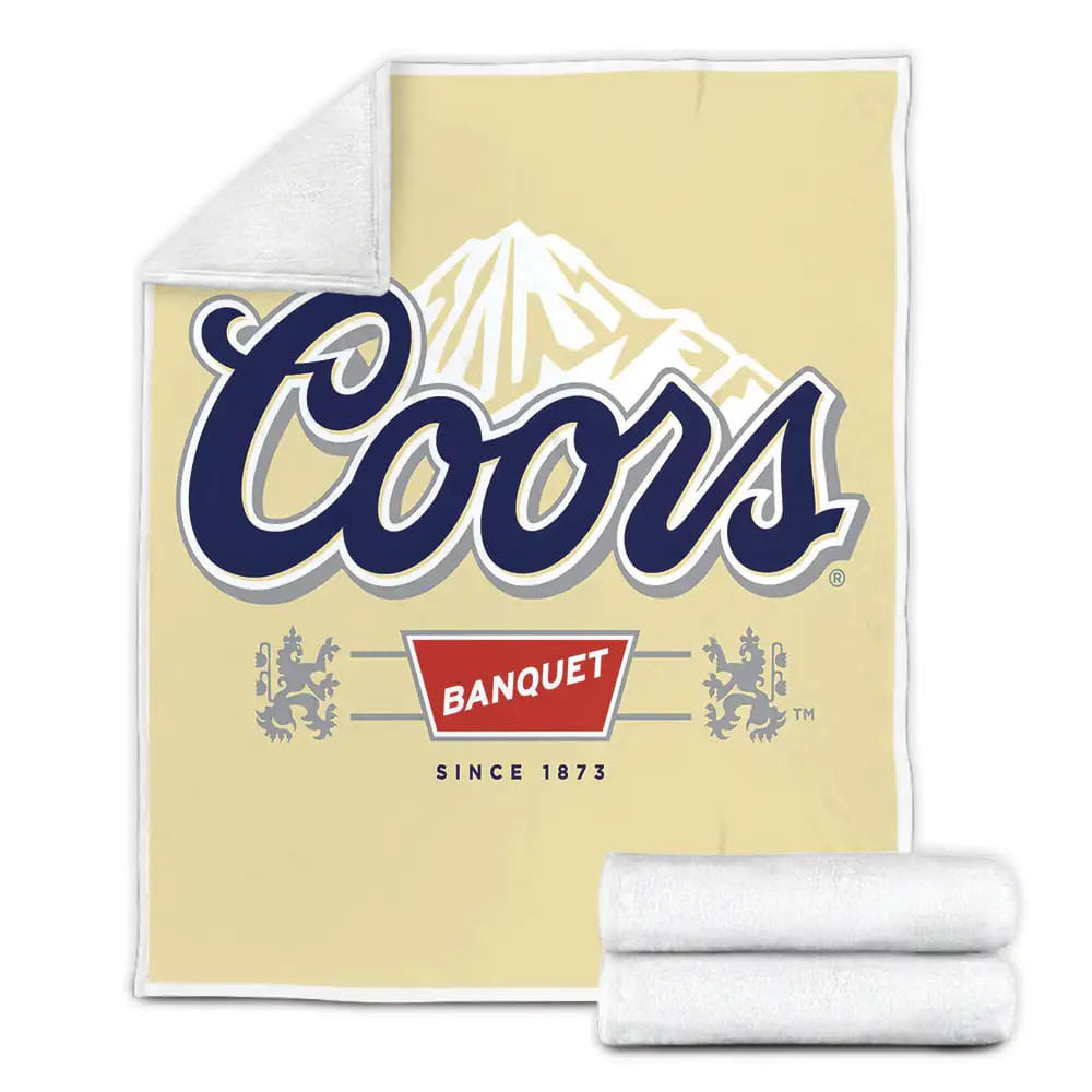 Coors Banquet Since 1873 Fleece Blanket Perfect 