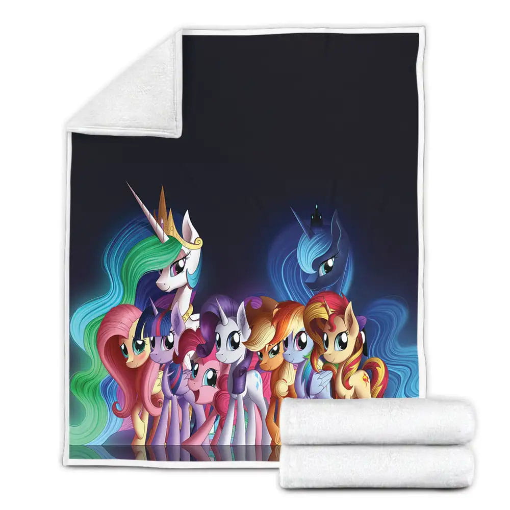 My Little Pony Fleece Blanket Gift For Wife Husband Besties