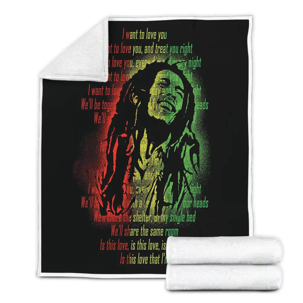 Bob Marley Is This Love Fleece Blanket Perfect 