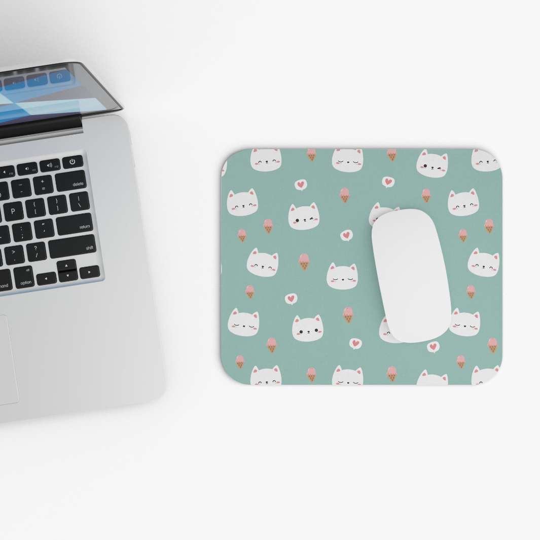 Allleftout Cats And Ice Cream Mouse Pad