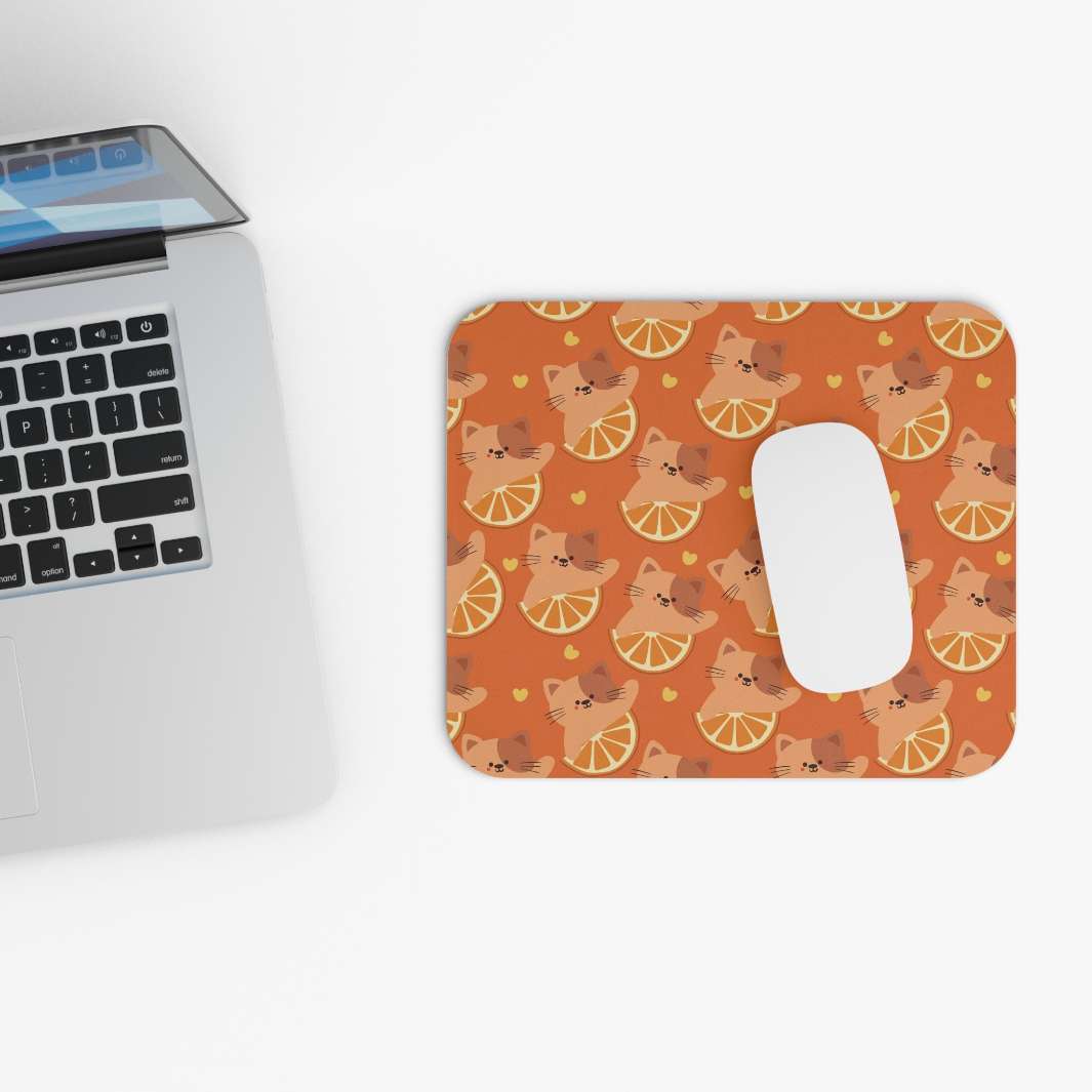 Allleftout Citrus Cat Mouse Pad