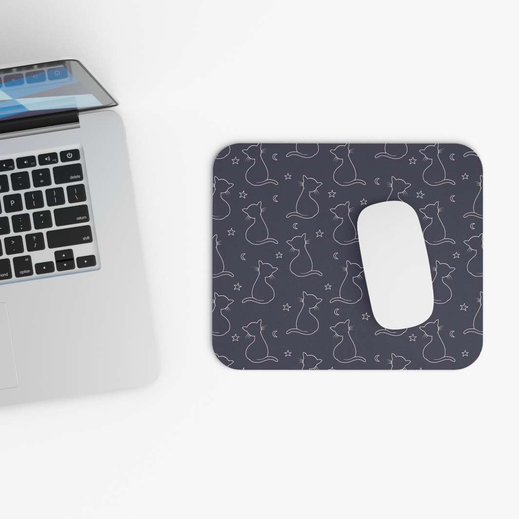Allleftout Night Sky Cat Mouse Pad