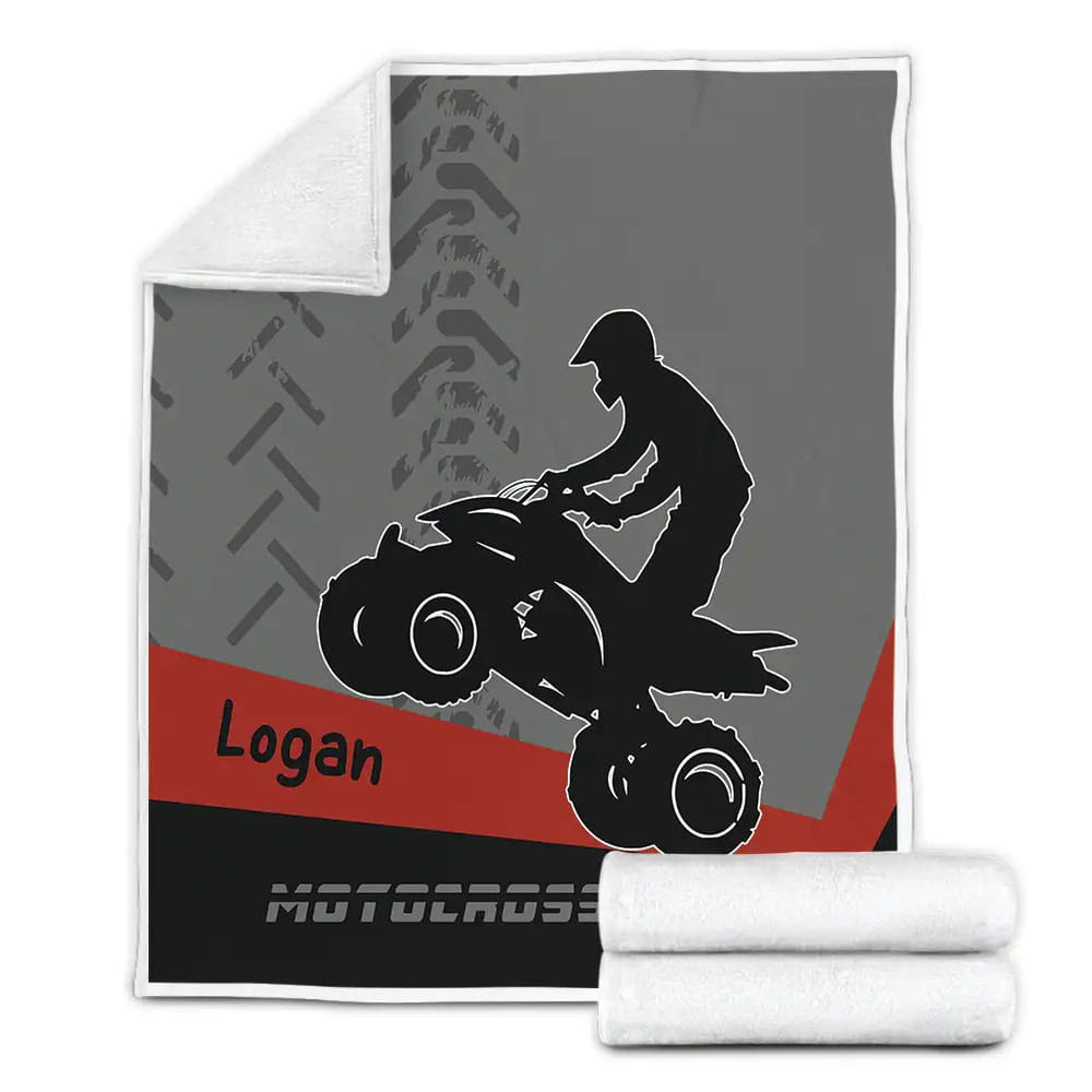Petmytshirt Motocross Fleece Blanket Perfect 