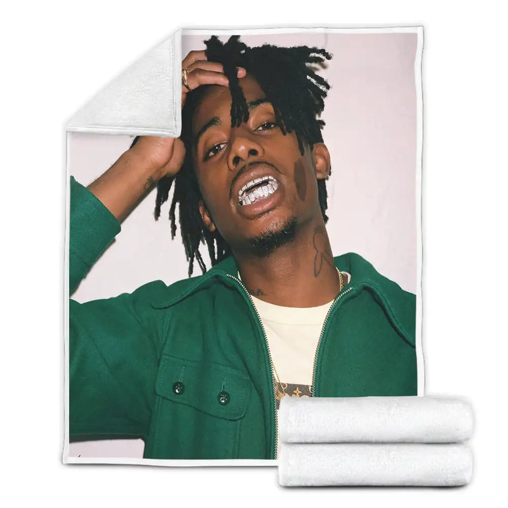 Playboi Carti Photograph Fleece Blanket Perfect 