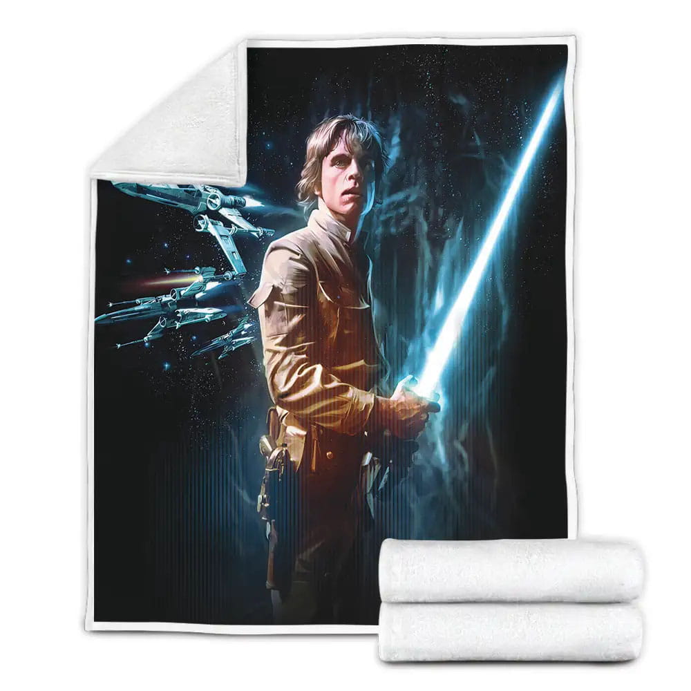 Star Wars Luke Fleece Blanket Gift For Wife Husband Besties