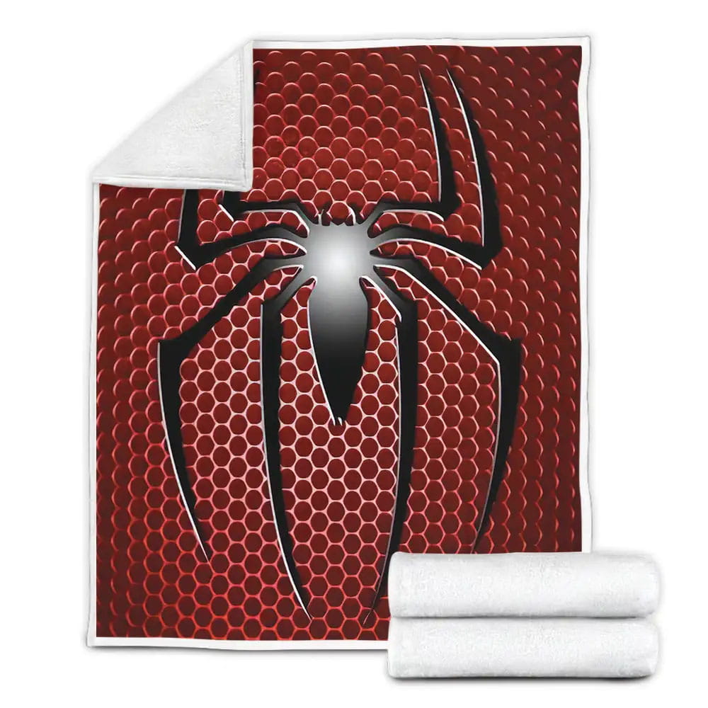 Spiderman Logo Fleece Blanket Gift For Wife Husband Besties