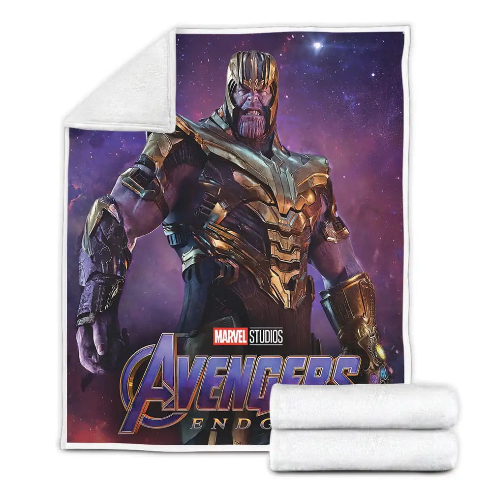 Thanos Endgame Fleece Blanket Gift For Wife Husband Besties